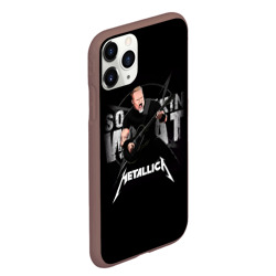 Чехол для iPhone 11 Pro Max матовый Metallica black - фото 2