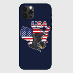 USA - flag and eagle – Чехол для iPhone 12 Pro с принтом купить