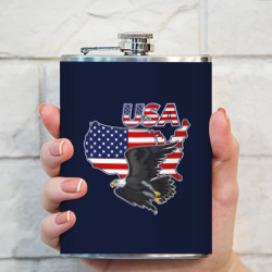 Фляга USA - flag and eagle - фото 2