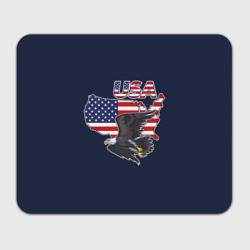 Прямоугольный коврик для мышки USA - flag and eagle