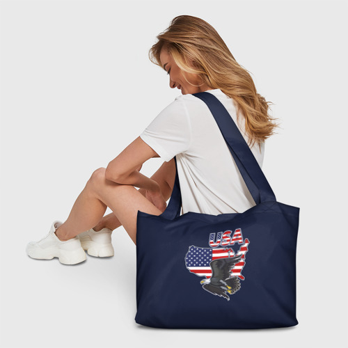Пляжная сумка 3D USA - flag and eagle - фото 6