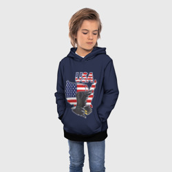 Детская толстовка 3D USA - flag and eagle - фото 2