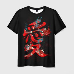 Японский иероглиф - любовь – Мужская футболка 3D с принтом купить со скидкой в -26%