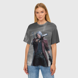 Женская футболка oversize 3D DMC5 - фото 2