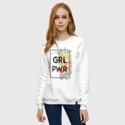 Женский свитшот хлопок GRL PWR - фото 3