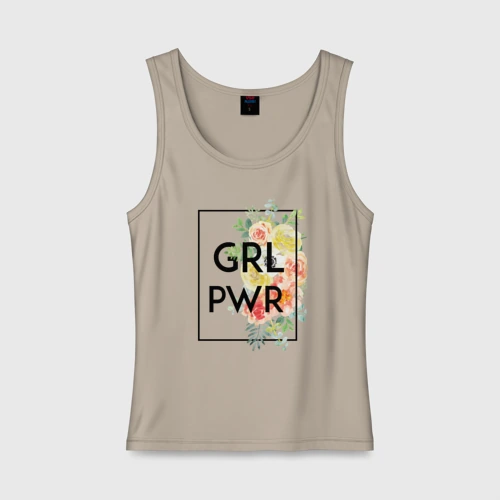 Женская майка хлопок GRL PWR