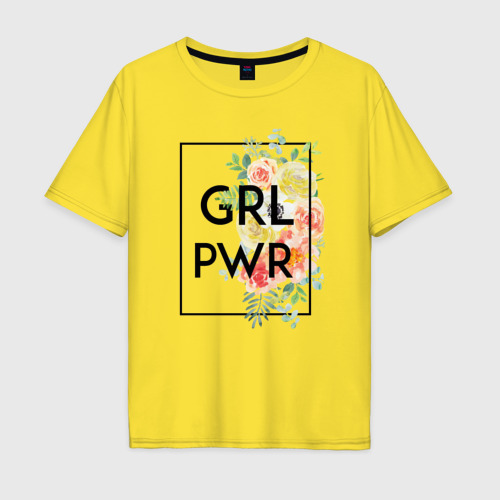 Мужская футболка хлопок Oversize GRL PWR