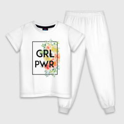 Детская пижама хлопок GRL PWR