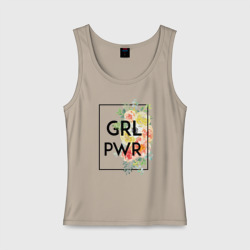 Женская майка хлопок GRL PWR