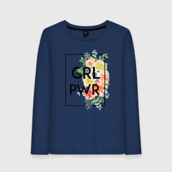 Женский лонгслив хлопок GRL PWR