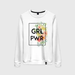 Женский свитшот хлопок GRL PWR