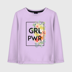 Детский лонгслив хлопок GRL PWR