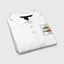 Женское поло хлопок GRL PWR - фото 8