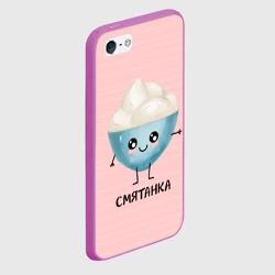 Чехол для iPhone 5/5S матовый Сметанка - фото 2