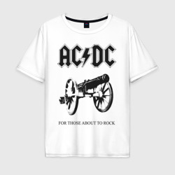 Мужская футболка хлопок Oversize AC/DC