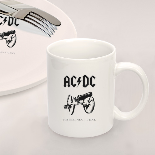 Набор: тарелка + кружка AC/DC - фото 2