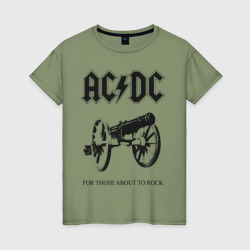 Женская футболка хлопок AC/DC