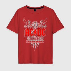 Мужская футболка хлопок Oversize AC/DC