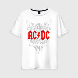 Женская футболка хлопок Oversize AC/DC