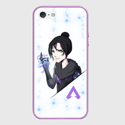 Чехол для iPhone 5/5S матовый Apex Legends - Wraith