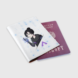 Обложка для паспорта матовая кожа Apex Legends - Wraith - фото 2