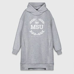 Платье-худи хлопок MSU