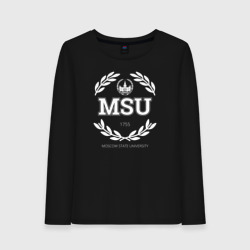 Женский лонгслив хлопок MSU