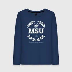 Женский лонгслив хлопок MSU