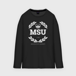 Женский лонгслив oversize хлопок MSU