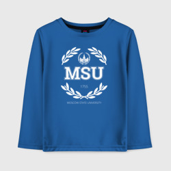 Детский лонгслив хлопок MSU