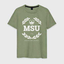 Мужская футболка хлопок MSU