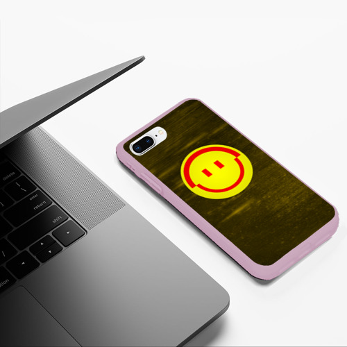 Чехол для iPhone 7Plus/8 Plus матовый Apex Legends - Pathfinder smile, цвет розовый - фото 5