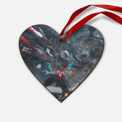 Деревянная игрушка Сердце DMC5