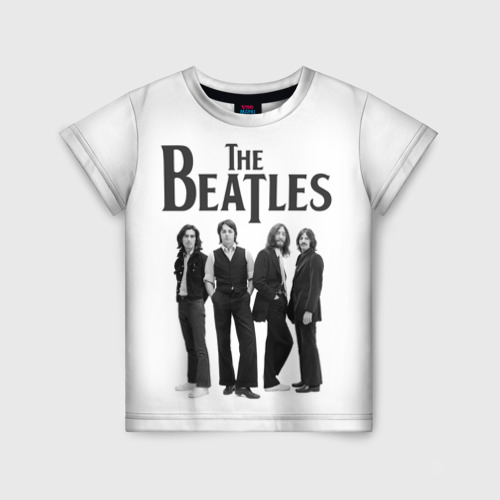 Детская футболка 3D с принтом The Beatles, вид спереди #2