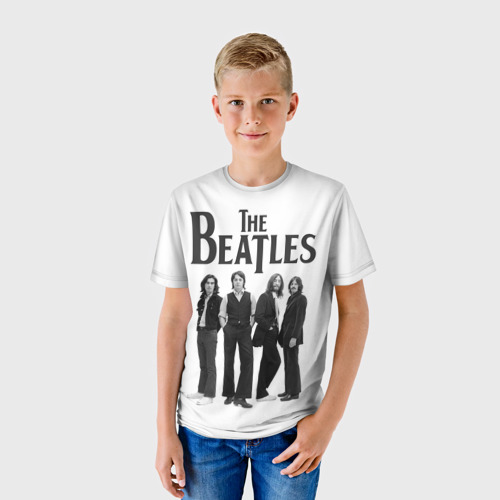 Детская футболка 3D с принтом The Beatles, фото на моделе #1