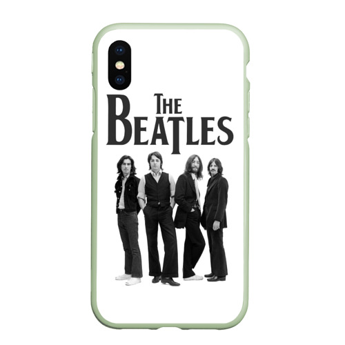 Чехол для iPhone XS Max матовый The Beatles, цвет салатовый