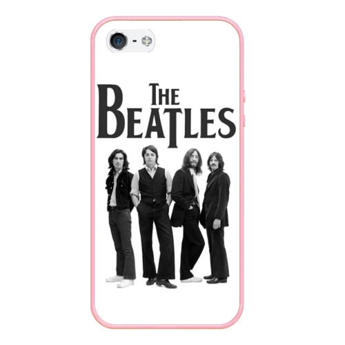 Чехол для iPhone 5/5S матовый The Beatles, цвет баблгам