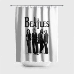 Штора 3D для ванной The Beatles