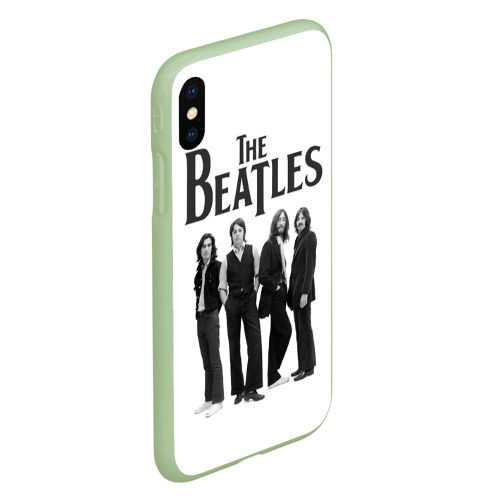 Чехол для iPhone XS Max матовый The Beatles, цвет салатовый - фото 3