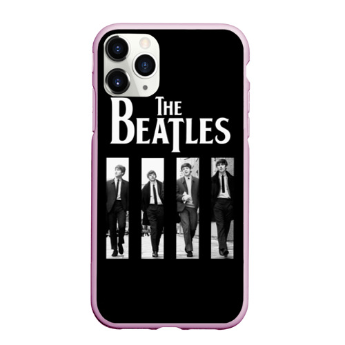 Чехол для iPhone 11 Pro Max матовый The Beatles, цвет розовый