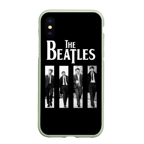 Чехол для iPhone XS Max матовый The Beatles, цвет салатовый