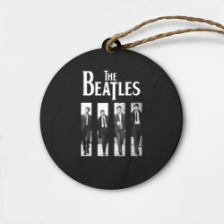 Деревянная игрушка круг The Beatles