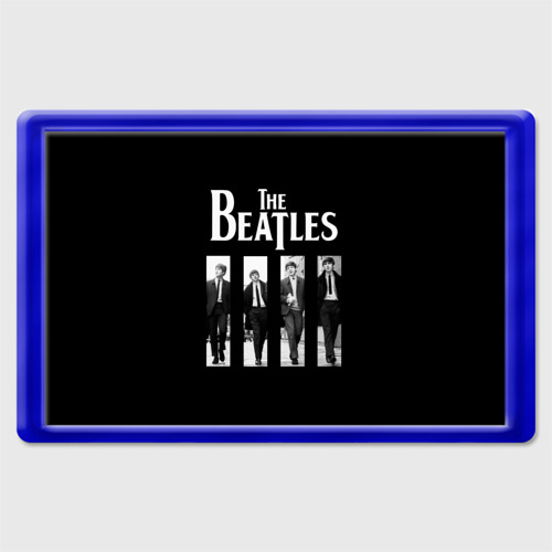 Магнит 45*70 The Beatles, цвет синий