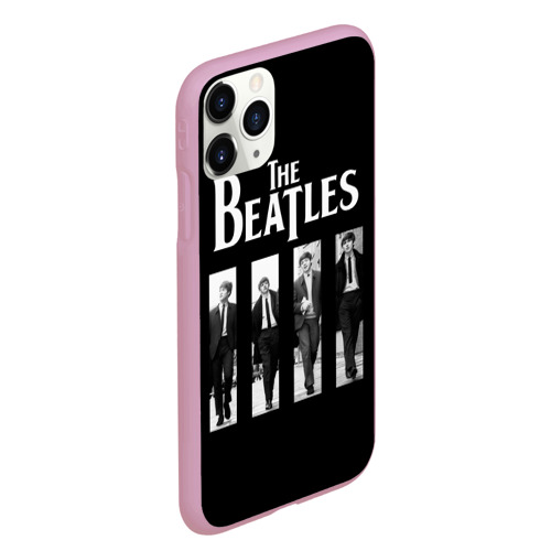 Чехол для iPhone 11 Pro Max матовый The Beatles, цвет розовый - фото 3