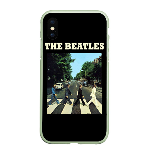 Чехол для iPhone XS Max матовый The Beatles, цвет салатовый