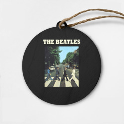 Деревянная игрушка круг The Beatles