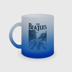 Кружка матовая стеклянная The Beatles