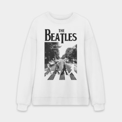 Мужской свитшот oversize без начеса хлопок The Beatles