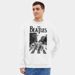Мужской свитшот oversize без начеса хлопок The Beatles - фото 2