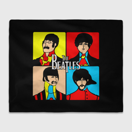 Плед 3D The Beatles, цвет 3D (велсофт)